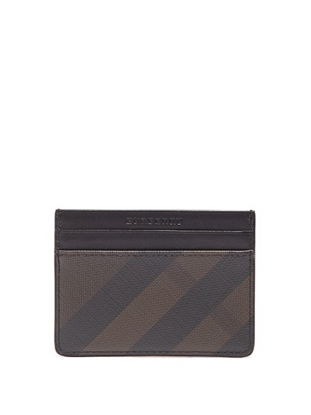 Cheap Burberry Black Sandon London-Check Cardholder For Men Online