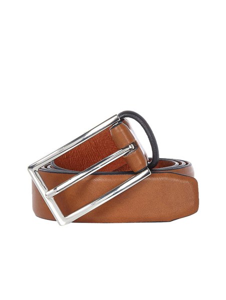 Cheap River Island Light Brown Contrast Keeper Belt For Men Online