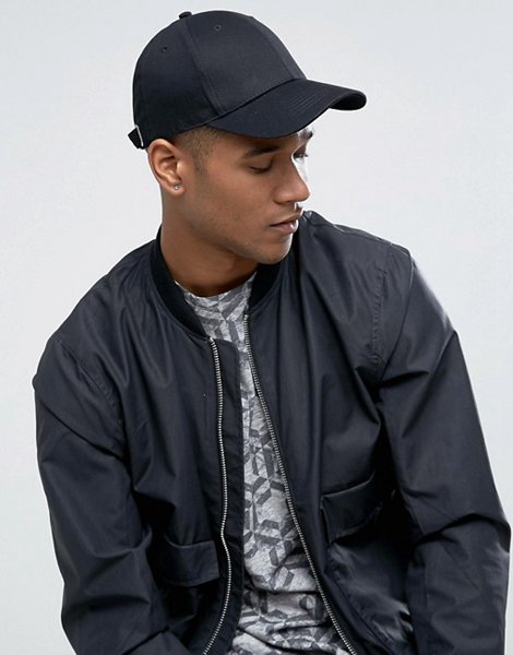 Designers Asos Black Baseball Cap For Men Online Sale