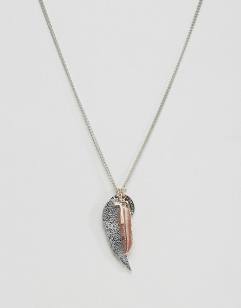 Designers Asos Black Necklace With Mix Pendant For Men Online