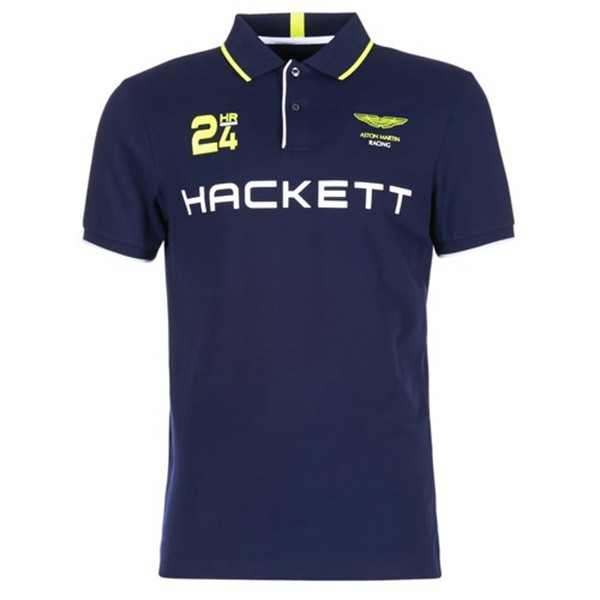 Designers Hackett Goubanet Navy Short Sleeve Polo Shirt For Men Outlet
