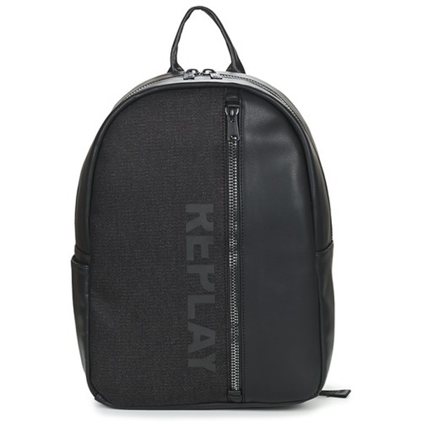 Designers Replay Gregor Black Backpack For Men On Sale