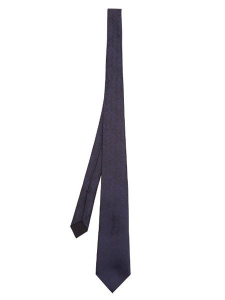 Discounts Bottega Veneta Navy Dégradé Intrecciato-Jacquard Silk Tie For Men Online Sale