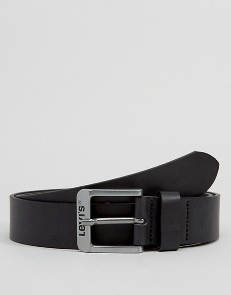 Discounts Levi's Black Classic Leather Belt For Men Outlet