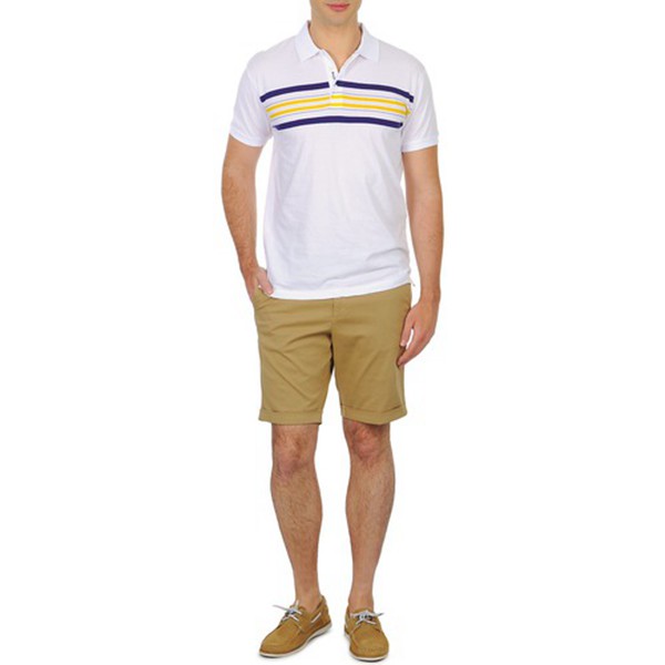 Gant Turn Up Comfort Beige Shorts For Men On Sale