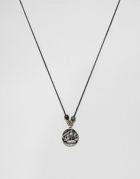 Latest Asos Multi Necklace With Embossed Coin Pendant For Men Outlet