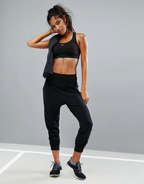 Puma Black Harem Pants For Women