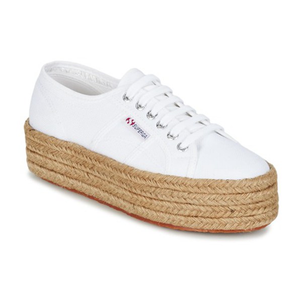 Superga 2790 Cotrope W White Low Top Trainers For Women