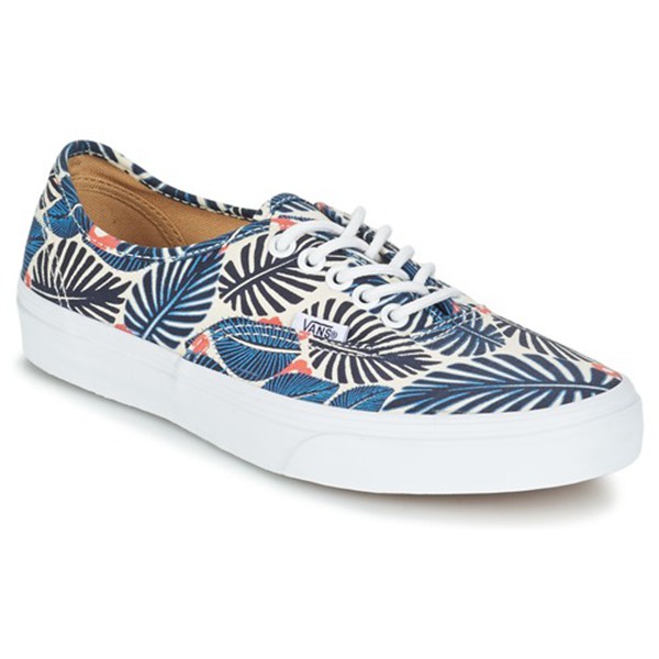 The Most Popular Vans Authentic Blue Printed/Tropical Low Top Trainers For Men Online Sale