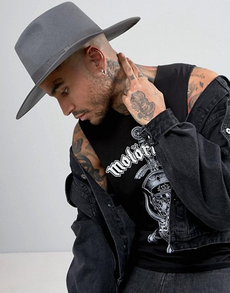 Brixton Grey Homestead Fedora Hat For Men On Sale