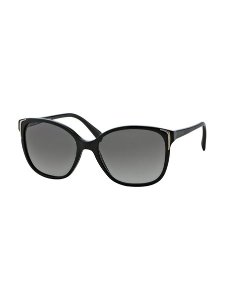 Cheap Prada Black Metal Tip Cateye Sunglasses For Women On Sale