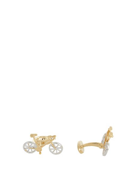 Designers Paul Smith Gold Bike Cufflinks For Men On Sale