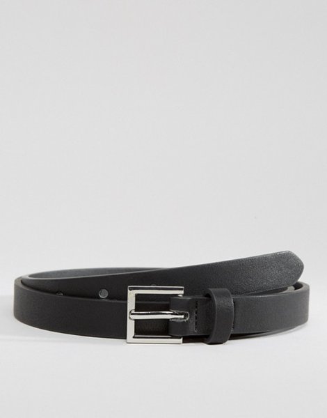 Discounts Asos Black Smart Super Skinny Belt For Men Sale
