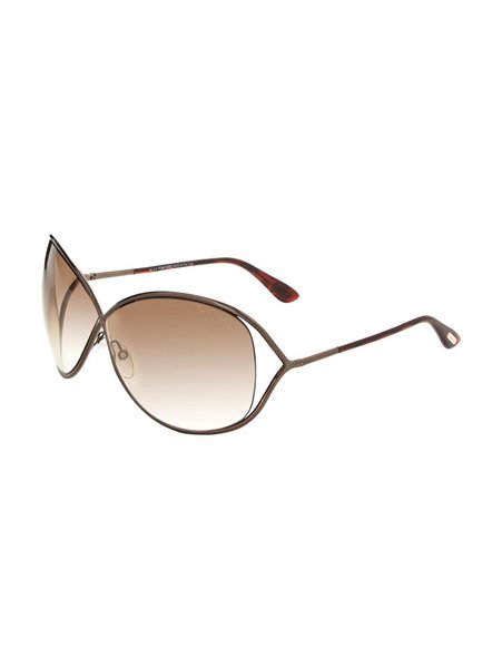 Discounts Tom Ford Dark Brown Miranda Crossover Sunglasses For Women Sale