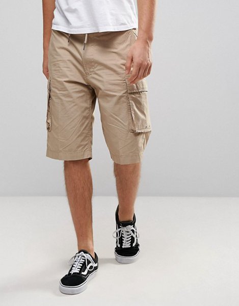 Latest Diesel Beige P-Clive Cargo Short For Men
