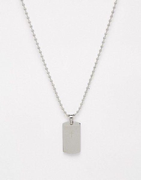 Latest Seven London Silver Dogtag Necklace For Men Online Sale