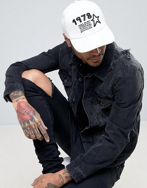 New Trendy Diesel White Cateen Baseball Cap For Men Online