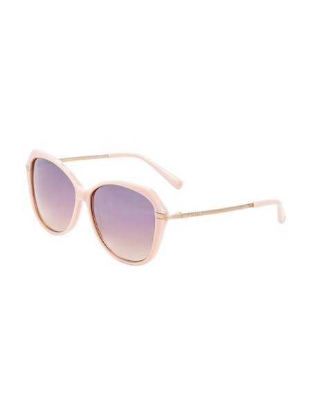New Trendy Ted Baker Pale Pink Lilla Oversized Sunglasses For Women Online