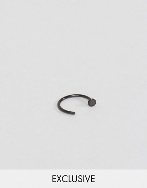 Reclaimed Vintage Black Inspired Nose Ring For Men Online