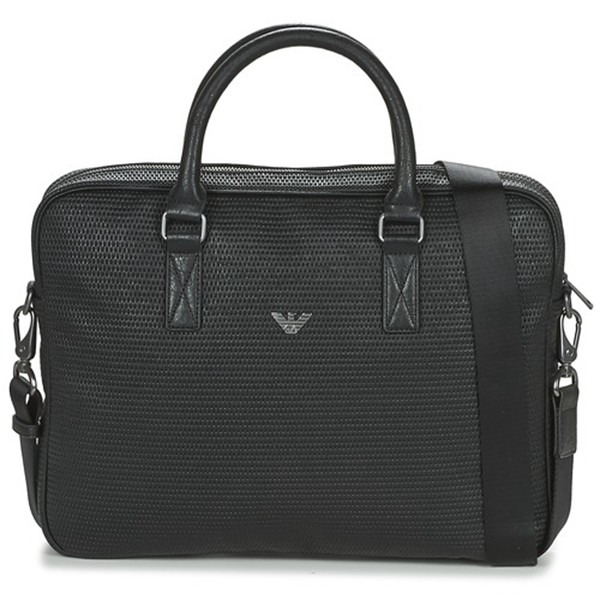 Stylish Armani Jeans Posako Black Briefcase For Men Outlet