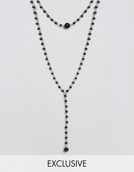 Stylish Reclaimed Vintage Black Inspired Choker For Men On Sale