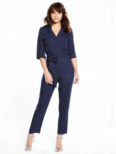The Hottest Styles Miss Selfridge Navy Utility Jumpsuit For Women