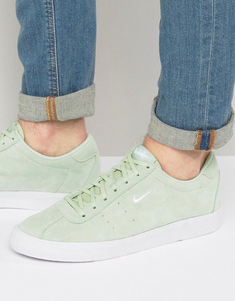 The Hottest Styles Nike Green Match Classic Premium Trainers For Men Outlet