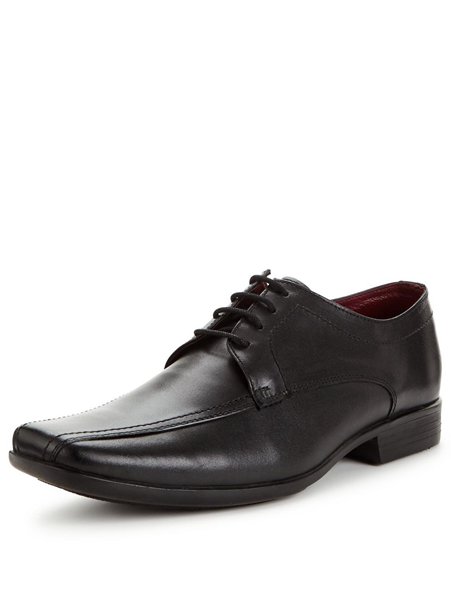Cheap Unsung Hero Alvin Wide Fit Black Lace Up Shoes For Men