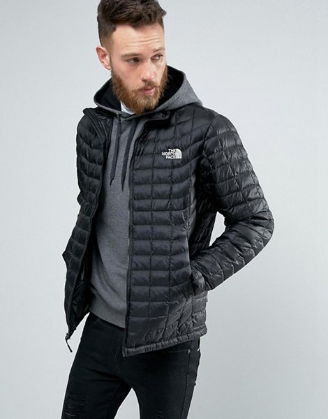 Designers The North Face Black Thermoball Jacket Quilt For Men