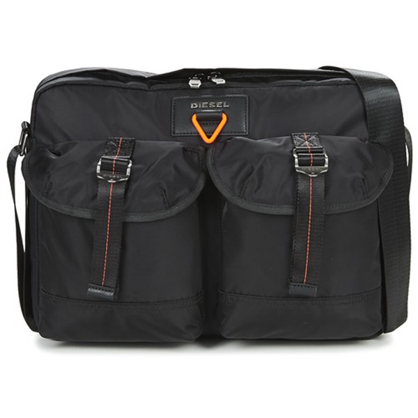 Diesel Cross Black Messenger Bag For Men Sale