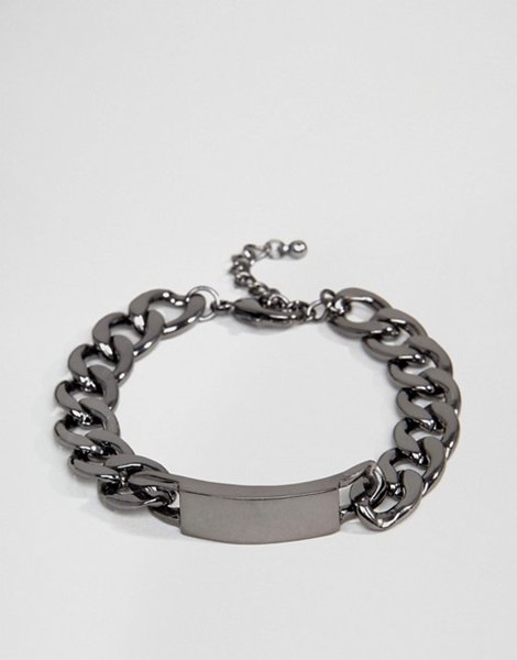Discounts Designb Silver Chain Id Bracelet For Men