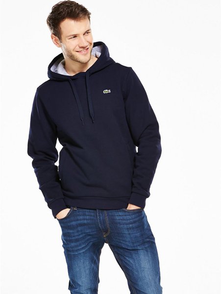 Discounts Lacoste Navy Sport Overhead Hoody For Men Outlet