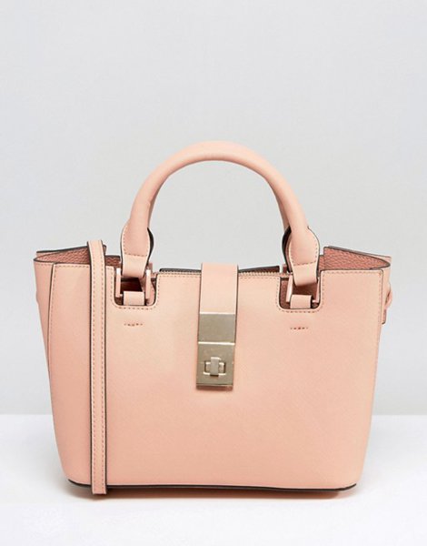 Dune Blush/Gold Divinie Tote Bag With Crossbody Strap For Women Sale