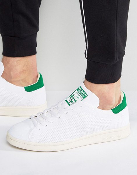 Latest Adidas Originals White Stan Smith Og Primeknit Trainers For Men Outlet