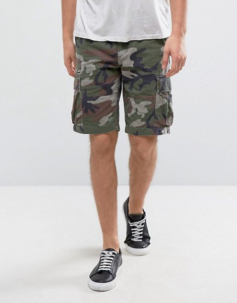 Latest Denim & Supply By Ralph Lauren Camo Cargo Shorts Straight Fit For Men Sale