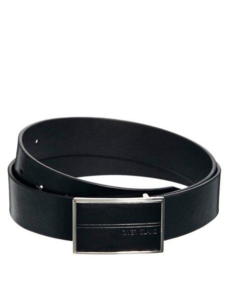 New Trendy River Island Black Smart Belt For Men Outlet