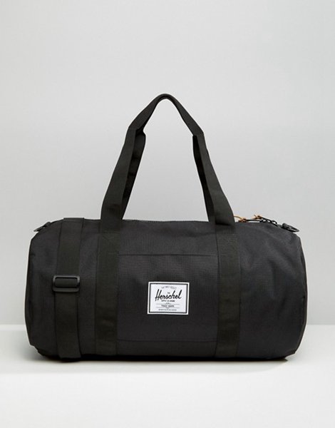 The Hottest Styles Herschel Supply Co Black 22l Sutton Mid Barrel Bag For Men Online Sale