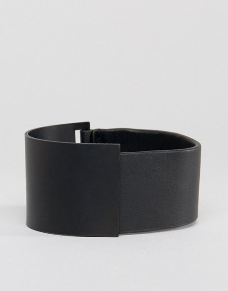 The Most Popular Asos Black Cuff Bracelet With Magnetic Fastening For Men On Sale