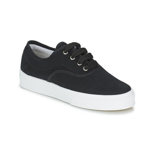 Yurban Pluo Black Low Top Trainers For Women