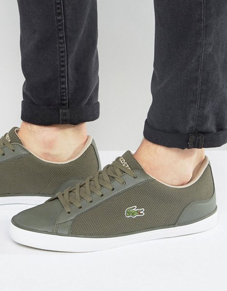 Cheap Lacoste Green Lerond Trainers For Men Sale