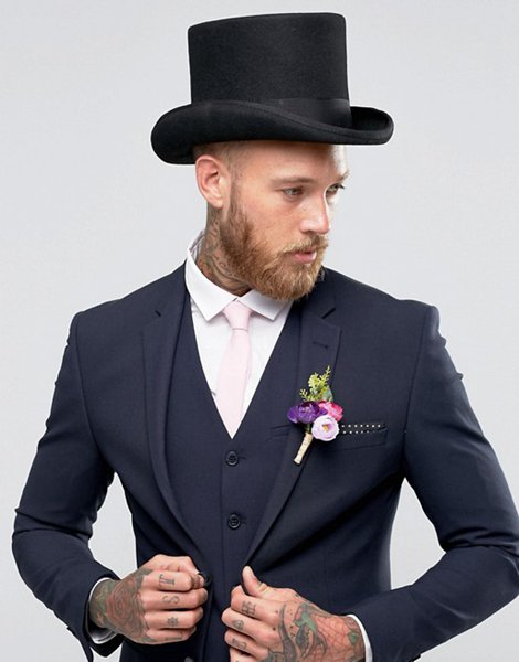 Designers Asos Black Top Hat For Men Sale