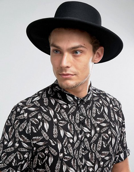 Discounts Asos Black Pork Pie Hat For Men