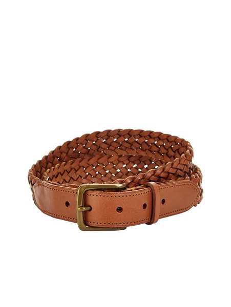 Discounts Ralph Lauren Whiskey Braided Leather Belt For Men Outlet
