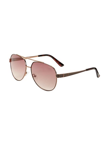 Stylish Guess Brown Aviator Sunglasses For Women On Sale