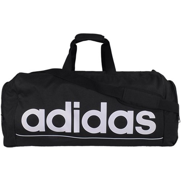 The Hottest Styles Adidas Originals Linear Essentials Team L Black Travel Bag For Men Sale