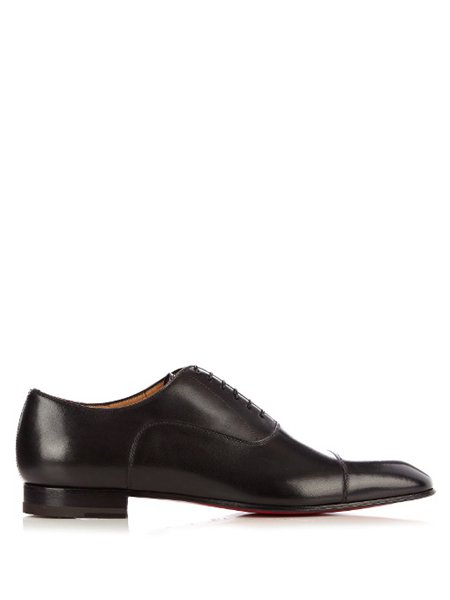 The Hottest Styles Christian Louboutin Greggo Leather Black Lace Up Shoes For Men Online Sale
