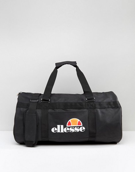 The Most Popular Ellesse Black Barrel Bag With Logo For Men Outlet