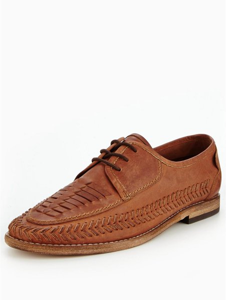 The Most Popular Hudson London Anfa Calf Cognac Lace Up Shoes For Men Online Sale